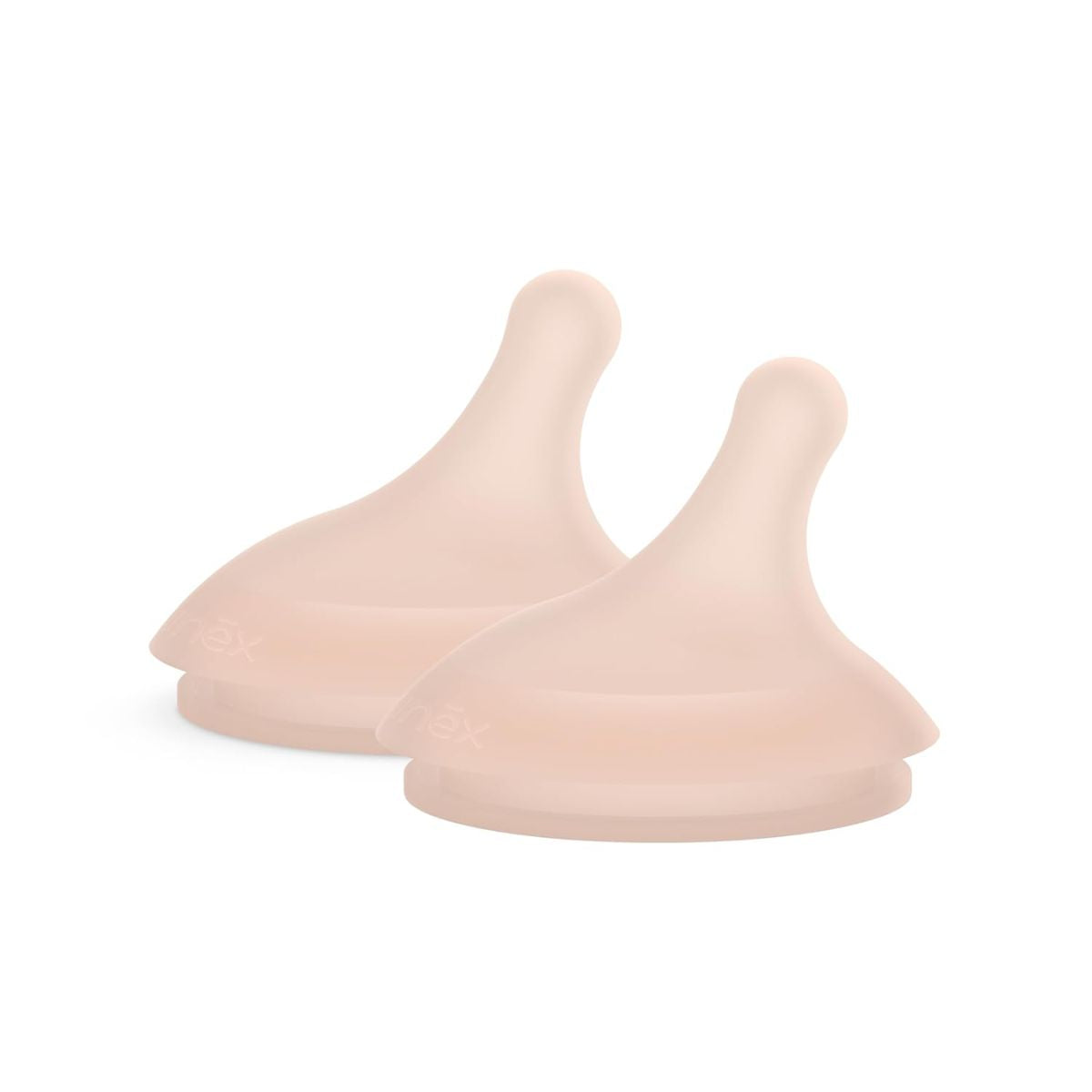 Suavinex Zero.Zero Asymmetrical Silicone Nipple Slow Flow 0M+ 2 Pack - Medium Tone - Supports Healthy Development